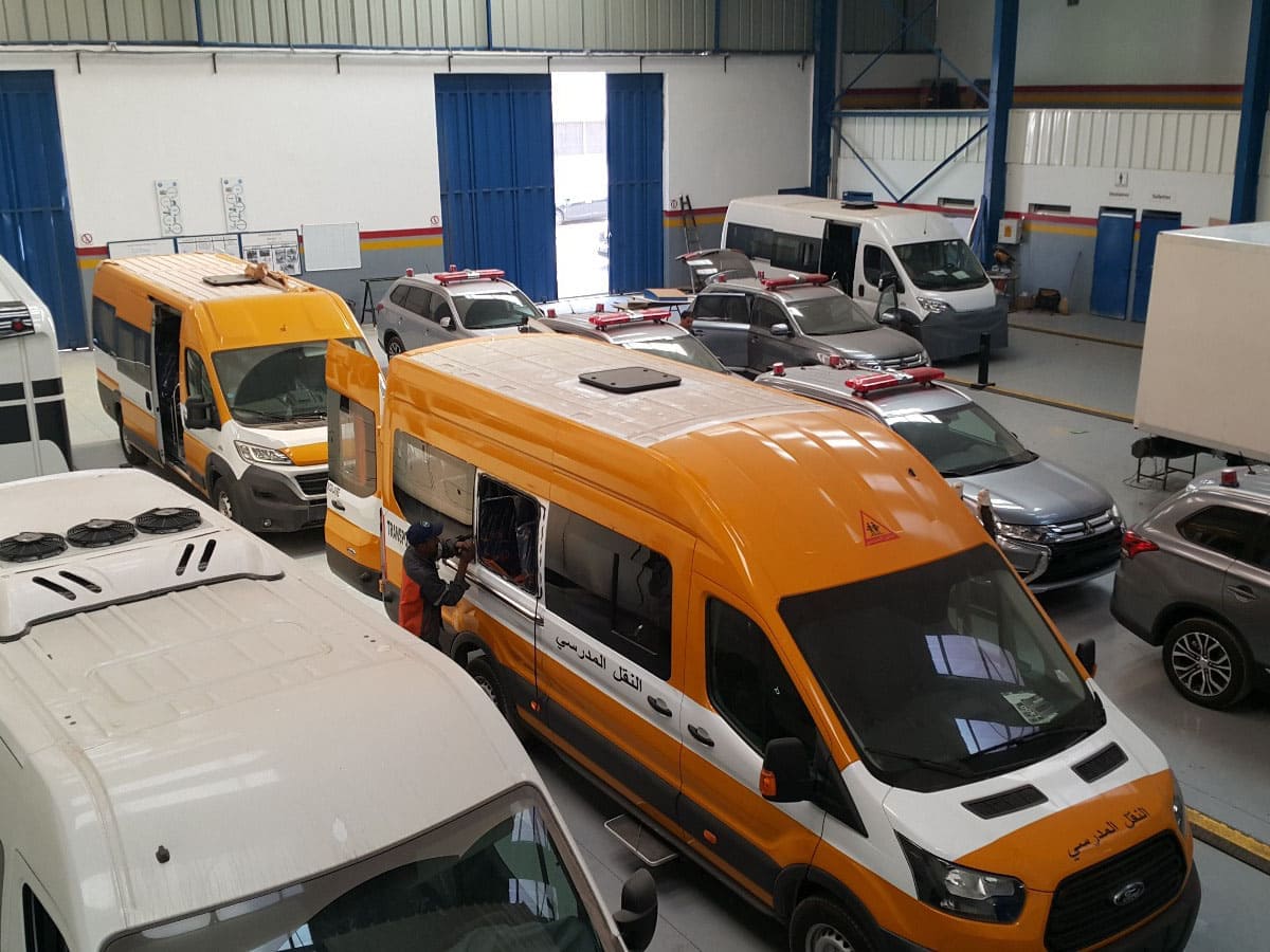 Interior Accessorries of Commercial Vehicles, Various Locations